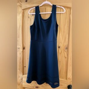 Navy dress with cutout details!